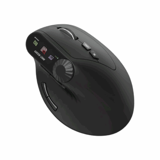 Green Lion Smart OLED Vertical Mouse - Black