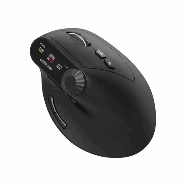 Green Lion Smart OLED Vertical Mouse - Black