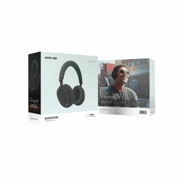 Green Lion Sunstone Headphone - Green & Black - Image 2