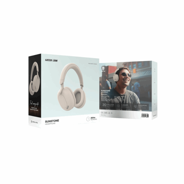 Green Lion Sunstone Headphone - Beige - Image 2