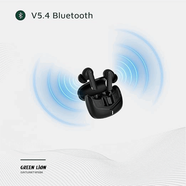Green Lion Tune X True Wireless Earbuds - Black - Image 3
