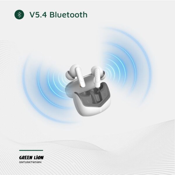 Green Lion Tune X True Wireless Earbuds - White - Image 6