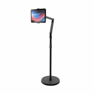 Porodo 360° Rotatable & Adjustable Cantilever Bracket Phone & Tablet Floor Stand 1.65m
