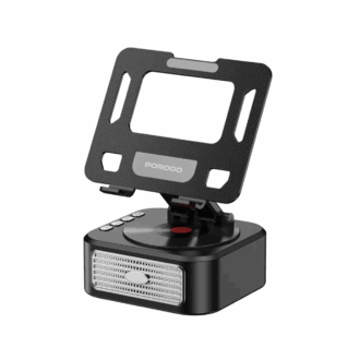 Porodo Lifestyle 5W Bluetooth Speaker with 360° Adjustable Foldable Tablet Holder - Black