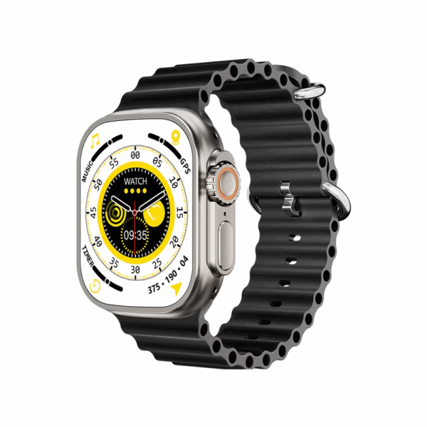 Porodo Smart Watch Ultra Ultimo Titan with Alpine Band and Ocean Band -Black Strap