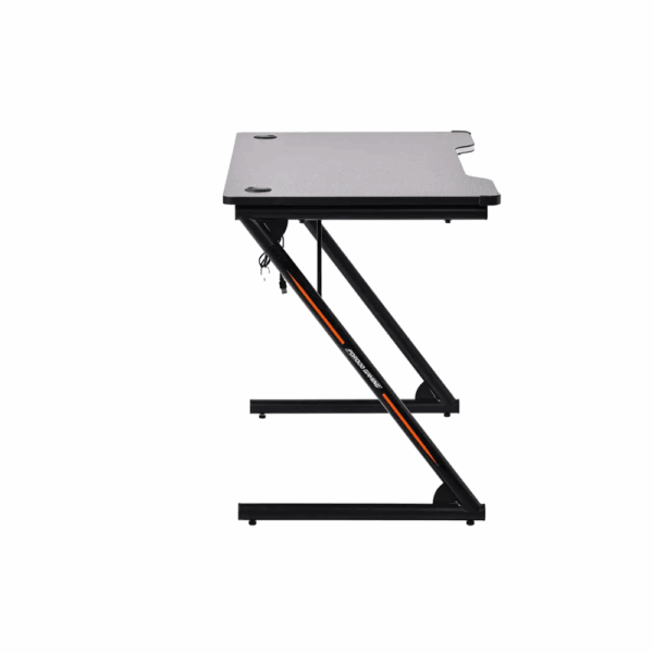 Porodo Gaming Table with RGB LED Light with Gaming Mousepad - Black - Image 2