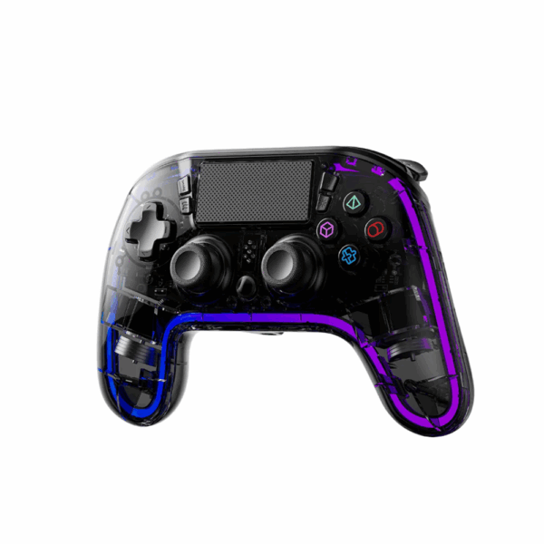 Porodo Gaming PS4 Gamepad Transparent Controller - Black - Image 2