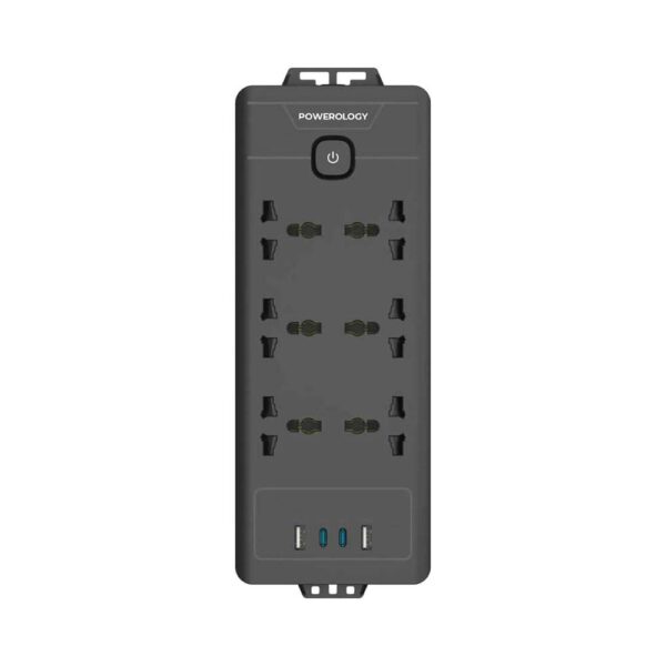 Powerology PD20W QC 3.0 2A + 2 Type C Socket 2M - Black