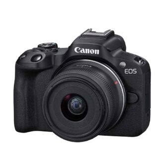 Canon EOS R50 Mirrorless Camera with RF-S 18-45mm Lens 4K UHD 24.2MP Black