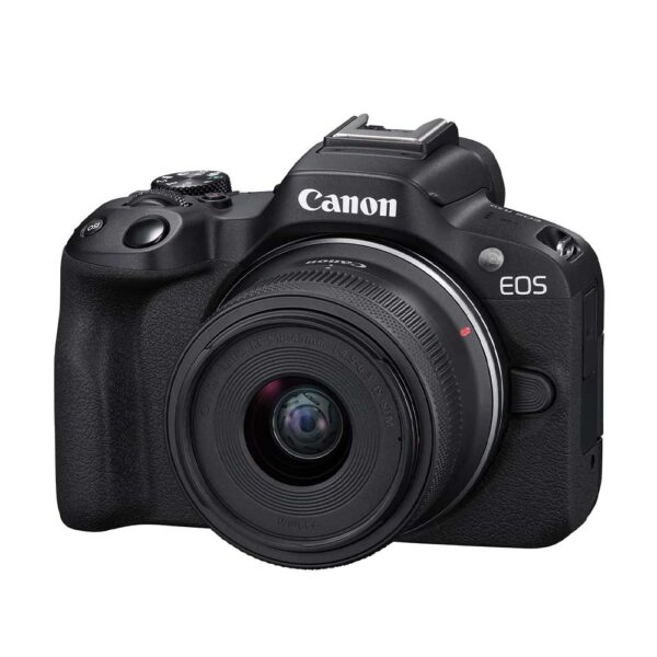 Canon EOS R50 Mirrorless Camera with RF-S 18-45mm Lens 4K UHD 24.2MP Black
