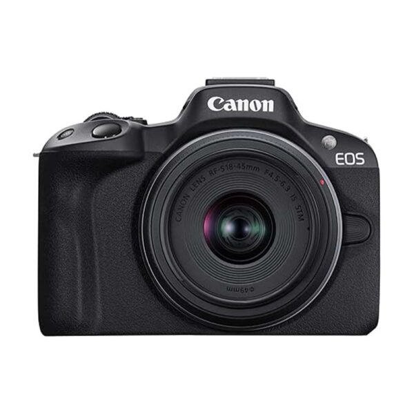 Canon EOS R50 Mirrorless Camera with RF-S 18-45mm Lens 4K UHD 24.2MP Black - Image 3