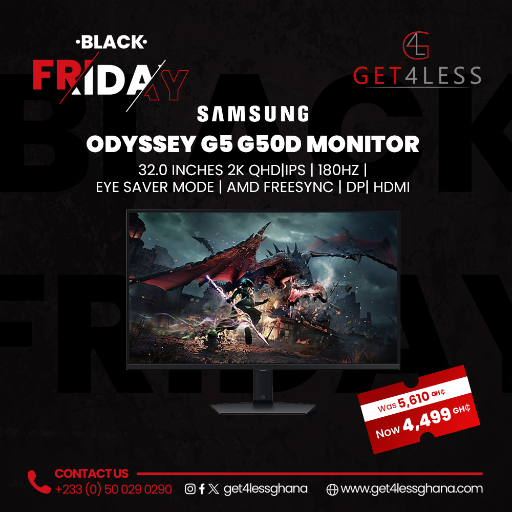 Samsung Odyssey G5 G50D 32 Inches IPS Black