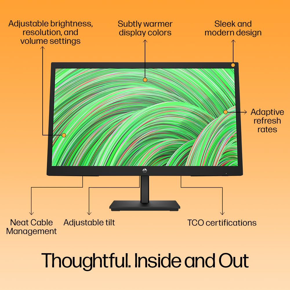 HP V221v G5 Monitor-21.45 FHD Led VA Black - Image 5
