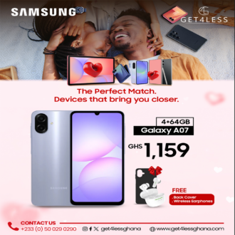 Samsung Galaxy A07 64GB 4GB RAM with free Cover and Wireless Earphones