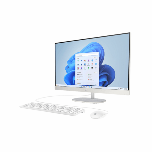 Hp All In One 27-i7 1355U 8GB DDR4 512GB M.2 NVMe SSD Iris Xe Dos 27.0 Inches FHD White - Image 2