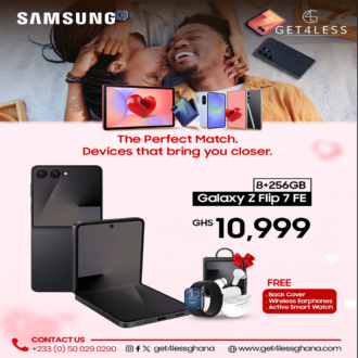Samsung Galaxy Z Flip 7 FE 256GB 8GB RAM with free Cover, Wireless Earphones and Smart Watch