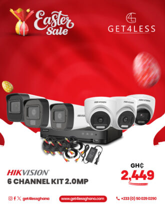 Hikvision 6 Channel 2 MP Camera Kit