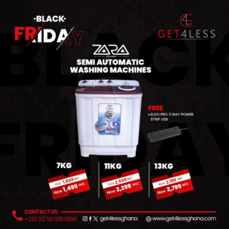 Zara Semi Automatic Washing Machine 7Kg with free Eldo Pro Power Strip ELDO-PSTRIP-RFK-T13