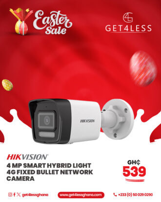 Hikvision 4 MP Smart Hybrid Light 4G Fixed Bullet Network Camera