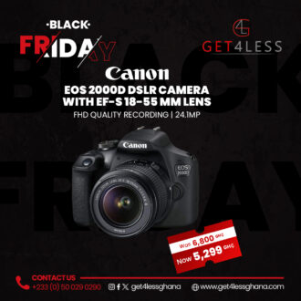 Canon EOS 2000D-Wifi 24.1 MP 3.0 Screen + Lens 18-55