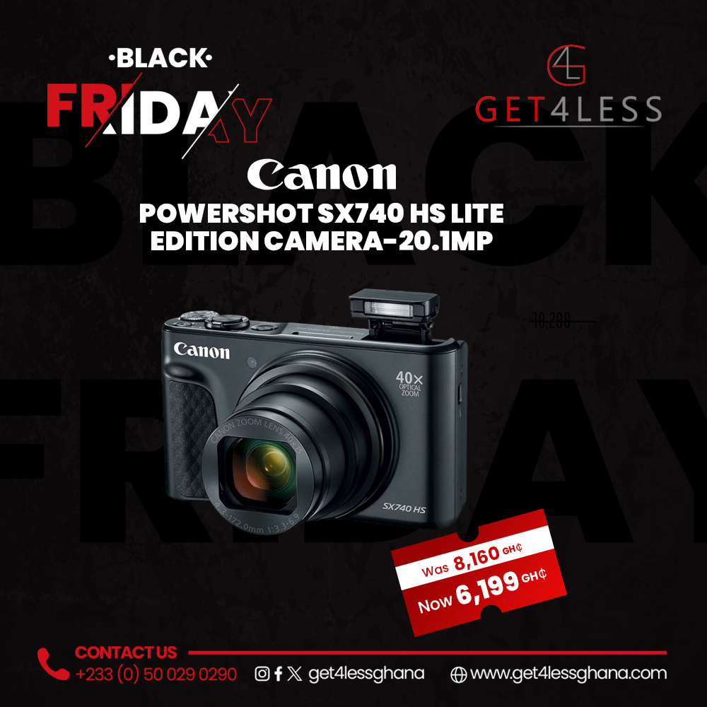 Canon PowerShot SX740 HS Lite Edition Camera 20.1MP Black