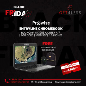 Prowise Entryline Chrome Book Rockchip RK3288 Cortex A17-2GB-DDR3 16GB-RMMC SSD 11.6 Inch  with Free Eldo WM90 Mouse and Samsonite Bag