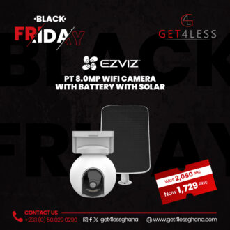 EZVIZ PT 8.0MP WiFi Camera with Battery with Solar Free EZVIZ Micro SD Card 32 GB