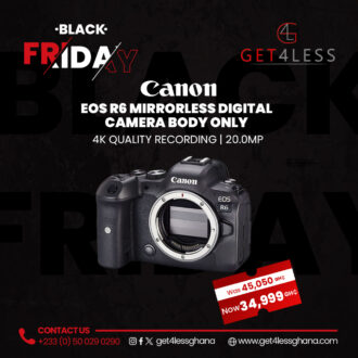 Canon EOS R6 Mirrorless Digital Camera Body Only 4K Quality Recording 20.0MP Black