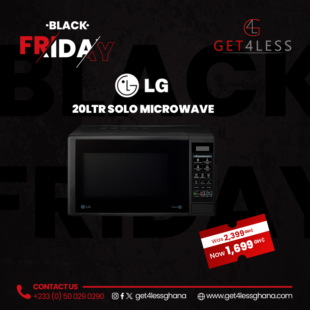 LG Microwave Solo 20 ltrs Black