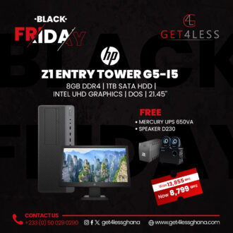 Hp Z1 Entry Tower G5 Core i5 9500U 4GB DDR4 RAM 1TB Sata HDD with Free Mercury Mav650Va UPS and D230 Speaker
