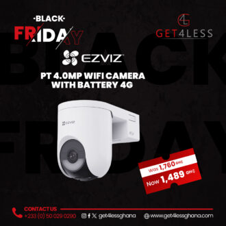 EZVIZ Battery Powered Pan and Tilt Wifi Camera Free EZVIZ Micro SD Card 32 GB