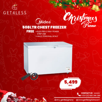 Midea Chest Freezer 419 Litres With Free Eldo Pro Power Strip And Halley Scale