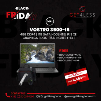 Dell Vostro 3500 - Core i5 G11 4GB RAM 1TB HDD 15.6"  with Free Eldo Pro USB-C To HDMI 8 Port Adapter, Eldo WM90 Mouse and Eldo Pro Laptop Bag 15.6