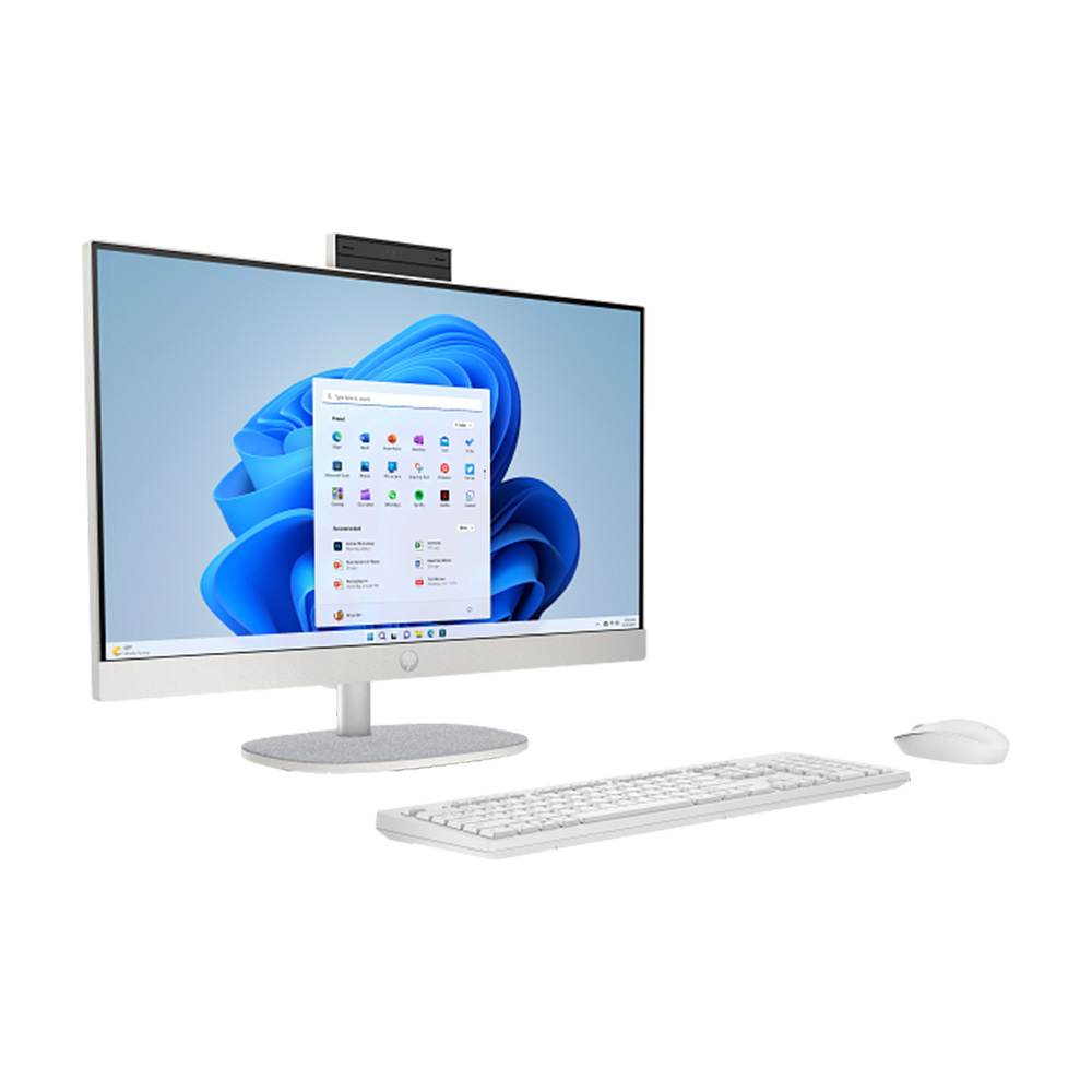 HP 24-cr0077d All in One-i7 1355U 16GB DDR4 512GB M.2 SSD Intel Iris Xe Win11H 23.8 Inch FHD White - Image 2