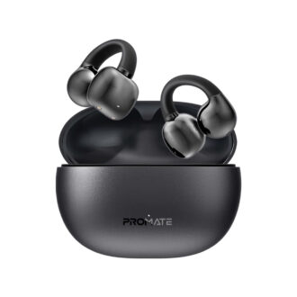 Promate AudioFit Open Ear Clip On TWS Earbuds IntelliTouch - Black