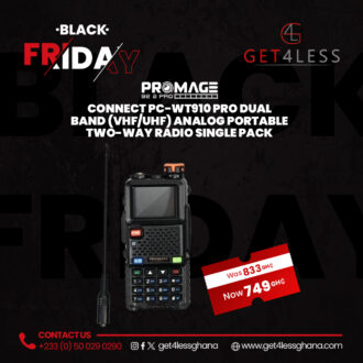 Promage Connect PC-WT910 PRO Dual Band (VHF/UHF) Analog Portable Two-Way Radio Single Pack