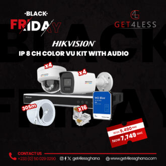 Hikvision IP 8 Channel ColourVu Kit with Audio