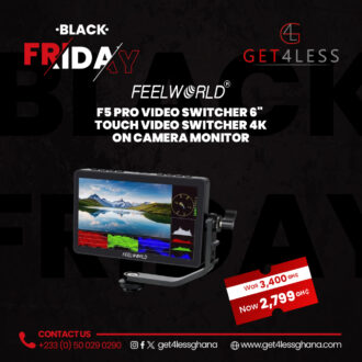 F5 Pro Video Switcher 6 Inches Touch Video Switcher 4K On Camera Monitor