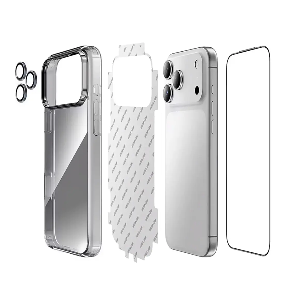 Green Lion 4 in 1 Defender Pack For iP 17 Pro Max - Blue