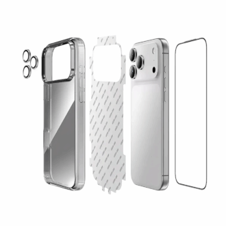 Green Lion 4 in 1 Defender Pack For iP 17 Pro Max - Sliver