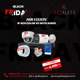 Hikvision IP 4 Channel ColourVu with Audio