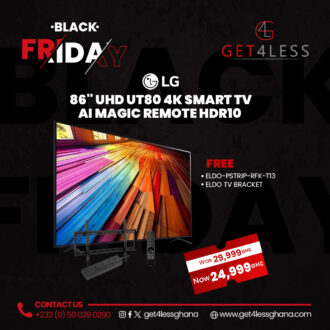 LG TV 86 Smart Satellite UHD 4K Magic Remote Control with Free Eldo Pro Power Strip ELDO-PSTRIP-RFK-T13 and Eldo TV Bracket