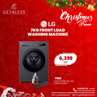 LG Washing Machine 7Kg Front Load With Free Eldo Pro Power Strip