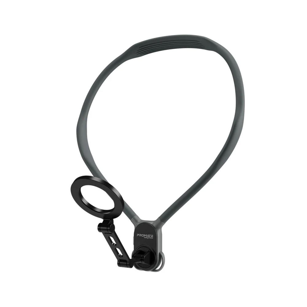 Promate Flexible Neckband MagSafe Compatible Phone Mount for Handsfree POV