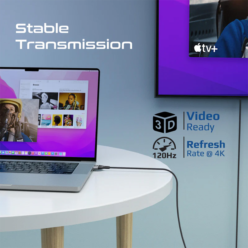 Promate Certified Ultra-High-Speed 8K@60Hz HDMI Cable - Image 3