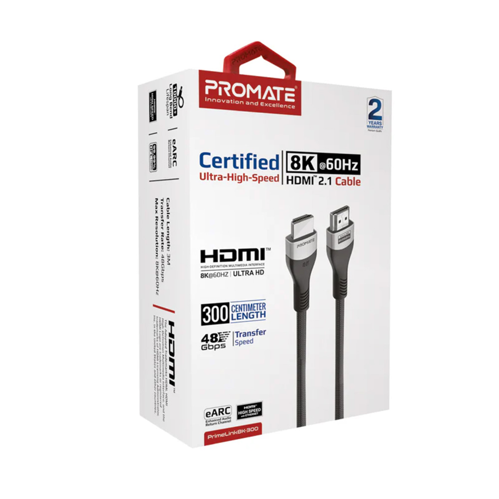 Promate Certified Ultra-High-Speed 8K@60Hz HDMI Cable - Image 4
