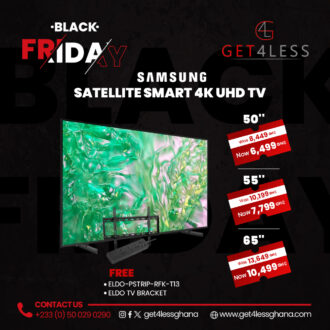 Samsung TV 65 Satellite Smart 4K UHD with Free Eldo Pro Power Strip ELDO-PSTRIP-RFK-T13 and Eldo TV Bracket