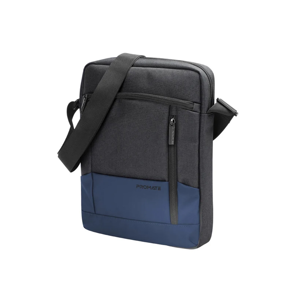Promate Accented 13.3 Laptop and Tablet Handbag with Mulple Pocket-Blue