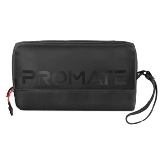 Promate Lightweight Tech Essential Organizer Pouch Bag with Multiple Pockets - Blue