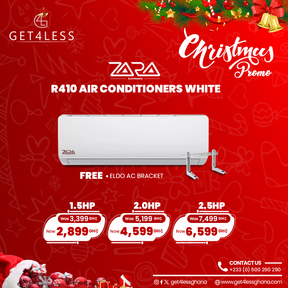 Zara AC 2.0 HP R410 White With Free Eldo Bracket